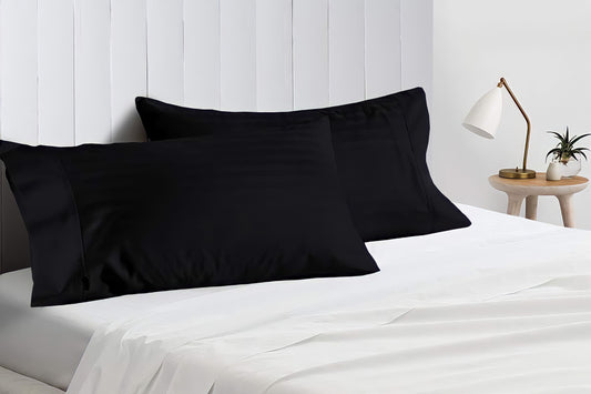 Black Stripe Pillow Covers