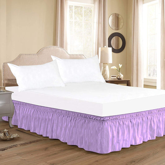 Lilac Wrap Around Bed Skirt