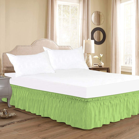 Sage Green Wrap Around Bed Skirt