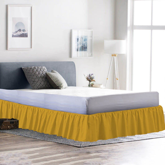 Gold Ruffle Bed Skirts