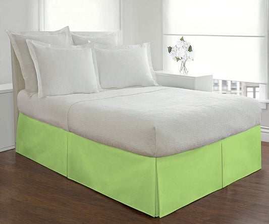 Sage Green Pleated Bed Skirt