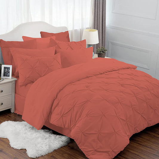 Brick Red Pinch Duvet Covers