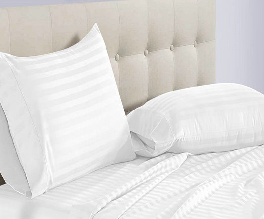 White Stripe Bed Sheets