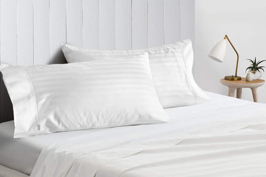 White Stripe Pillow Covers